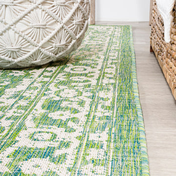 Malta Bohemian Medallion Textured Weave Indoor/outdoor Area Rug